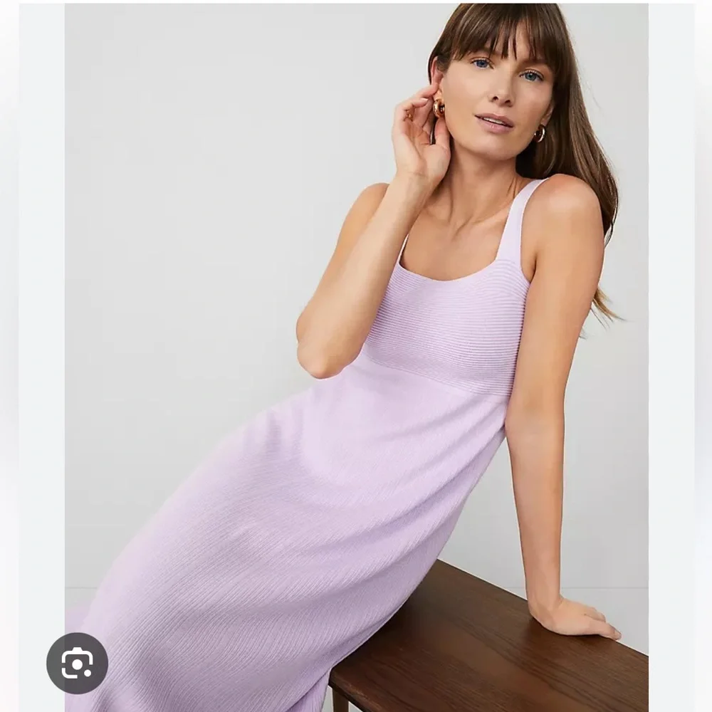 NWT Ann Taylor Ribbed Midi Sweater Dress - Picture 3 of 7